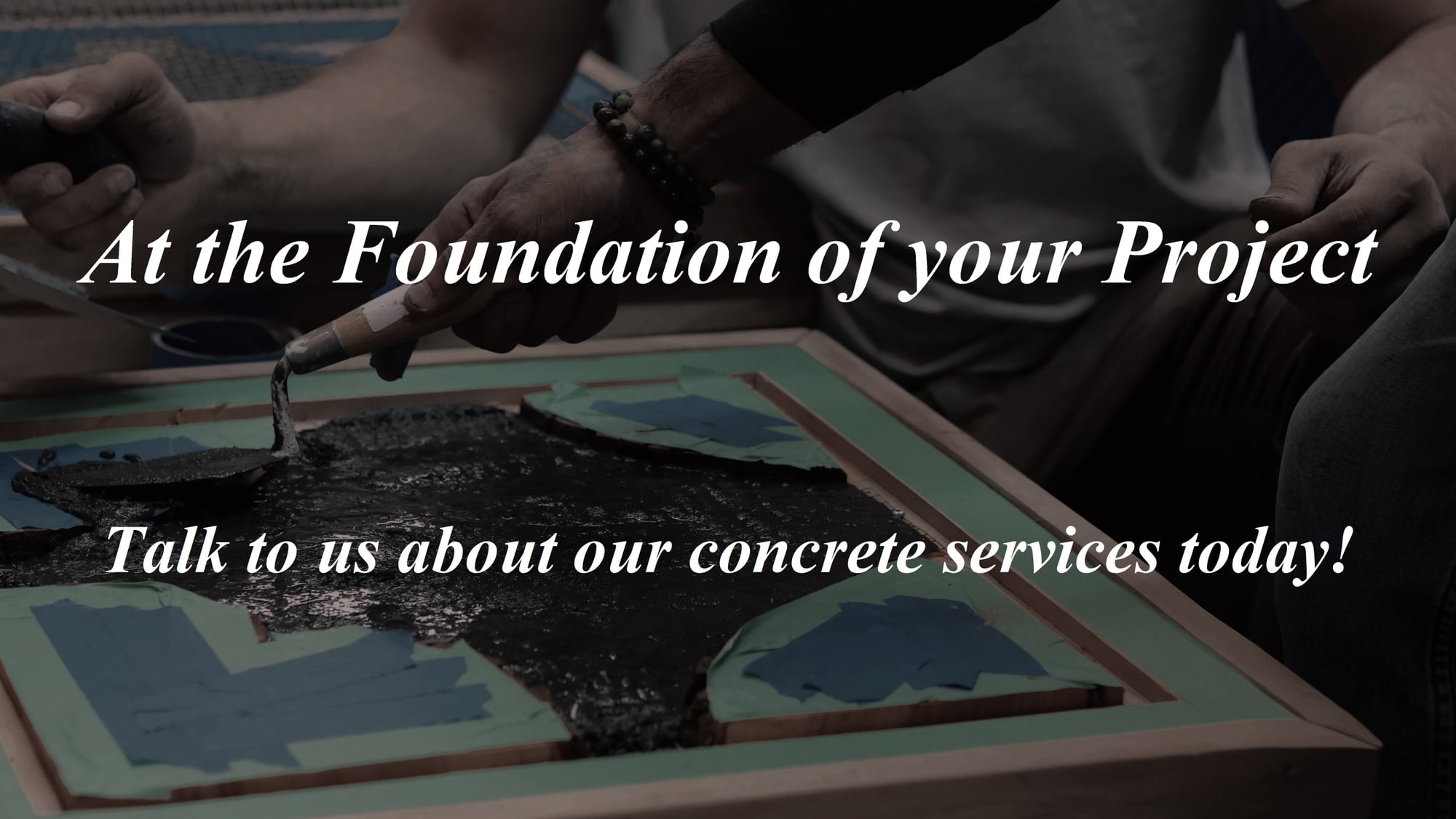 At the Foundation of Your Project
