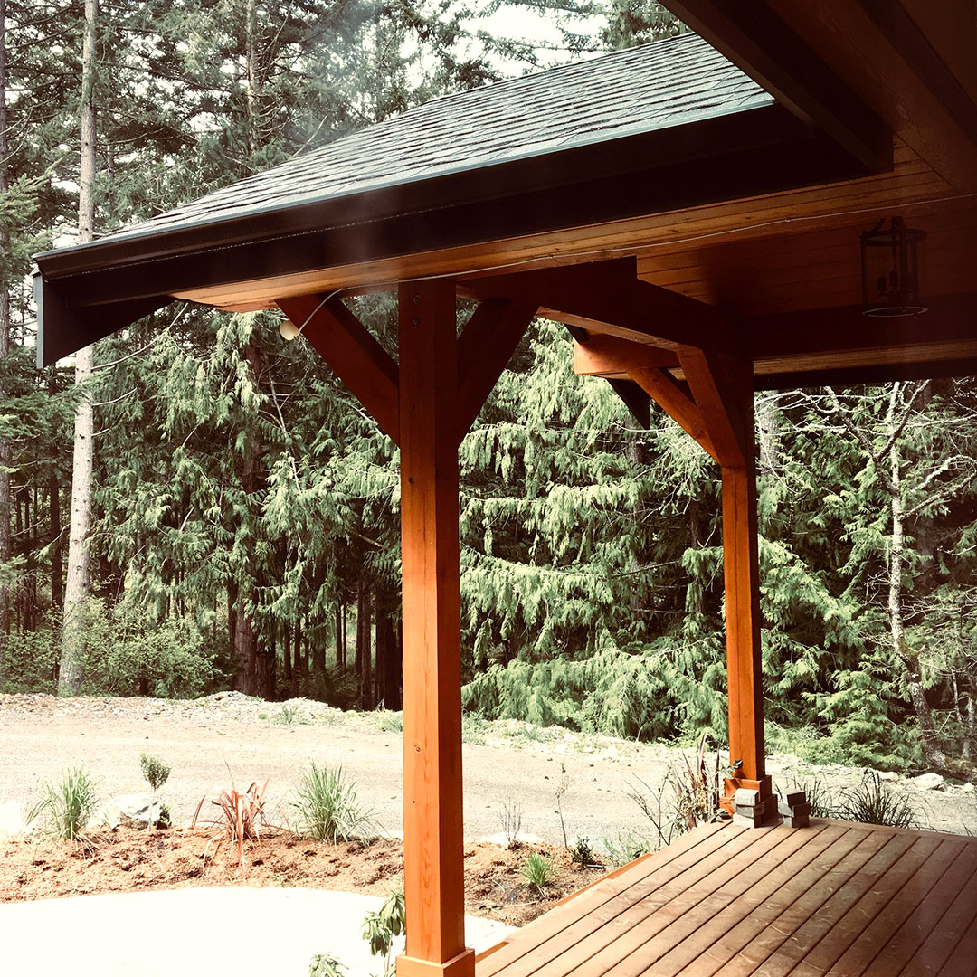 Covered outdoor steps