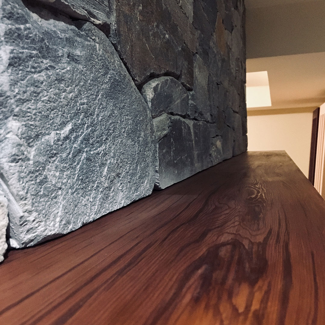 Stone mantle feature